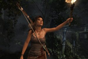 tomb, Raider,  , Torch, Survivor, Forest, Game