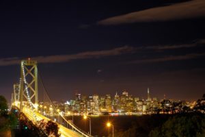 architecture, Bridge, Cities, City, Francisco, Gate, Golden, Night, San, Skyline, California, Usa, Bay, Sea, Bridges