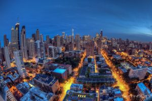 architecture, Bridges, Chicago, Cities, City, Francisco, Night, Skyline, Usa, Illinois, Trump, Tower, Mid ouest, Comta