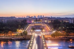 architecture, Cities, France, Light, Towers, Monuments, Night, Panorama, Panoramic, Paris, Urban, Temples