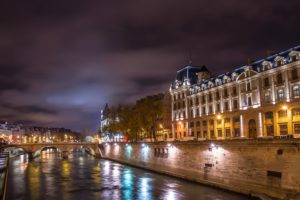 architecture, Cities, France, Light, Towers, Monuments, Night, Panorama, Panoramic, Paris, Urban, Temples