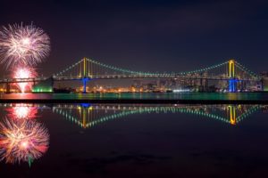 japan, Japon, Architecture, Bridges, Freeway, Building, Cities, Monuments, Night, Panorama, Panoramic, Rivers, Tower, Towers, Tokyo, Ray, Light