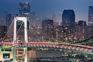 japan, Japon, Architecture, Bridges, Freeway, Building, Cities, Monuments, Night, Panorama, Panoramic, Rivers, Tower, Towers, Tokyo, Ray, Light