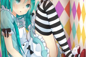 hatsune, Miku, Vocaloid, Anime, Girl, Music, Megurine, Luka, Video, Game, Beauty, Beautiful, Lovely, Sweet, Cute, Humanoid, Green, Hair, Tail, Long, Character