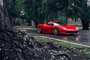 ferrari, 458, Italia, Klassen, Id, Tuning, Supercars, Red, Cars, Road, Trees, Landscape, Speed, Motors