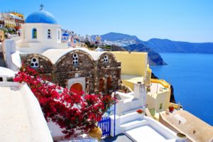 nature, Landscape, Sea, Houses, Greece, Santorini