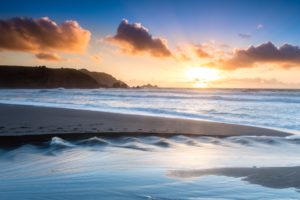 beach, Shore, Ocean, Sand, Morning