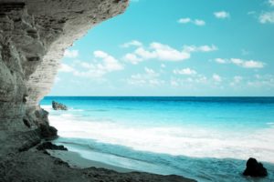 cave, Seas, Rocks, Skyscapes