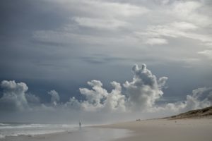 water, Clouds, Nature, Coast, Beach, Sand, Seas, People, Blue, Skies