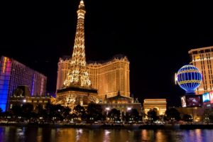 paris, Night, Las, Vegas