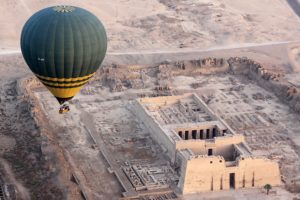 ruins, Egypt, Balloon, Sky, Landscape