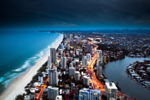 golden, City, Coast, Beach, 4000×2500