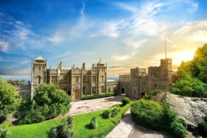 crimea, Vorontsov, Palace, Sea, Summer