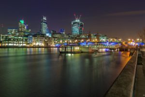 architecture, Building, Tower, Cities, Light, Londres, London, Angleterre, England, Uk, United, Kingdom, Tamise, Towers, Rivers, Bridges, Monuments, Night, Panorama, Panoramic, Urban