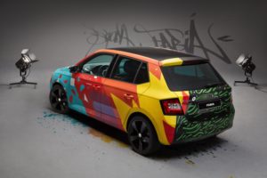 2015, Skoda, Fabia, Street, Art, Tuning, Graffiti