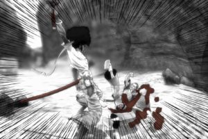 afro, Samurai, Anime, Game