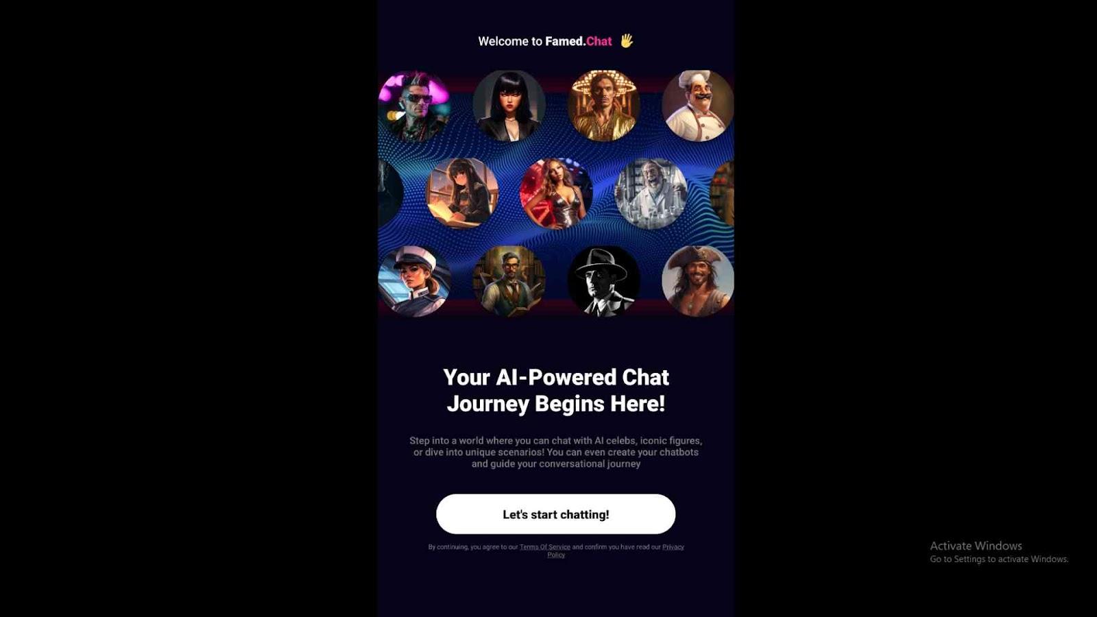 Famed.Chat: Celebrity Chat AI