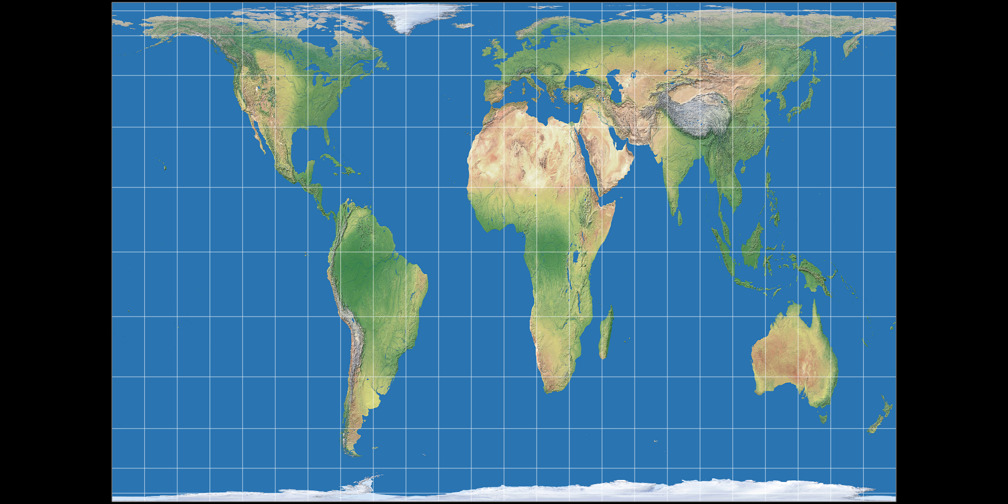 Peters Projection Map