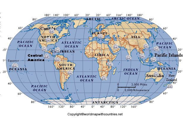 Zoomable World Map With Coordinates