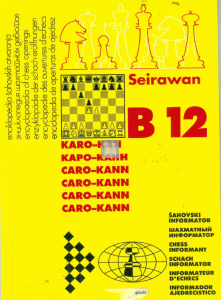 Caro- Kann Defence B 12 - 2a mano