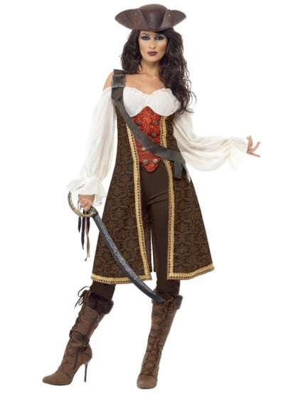 Costume pirata marrone donna 1