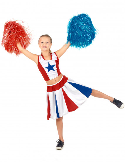 Costume ragazza pompon bambina USA 1