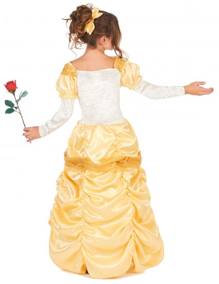 Costume da bella principessa in giallo per bambina 3