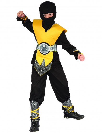 Costume da guerriero ninja giallo bambino 1