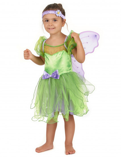 Costume da fatina verde per bambina 1