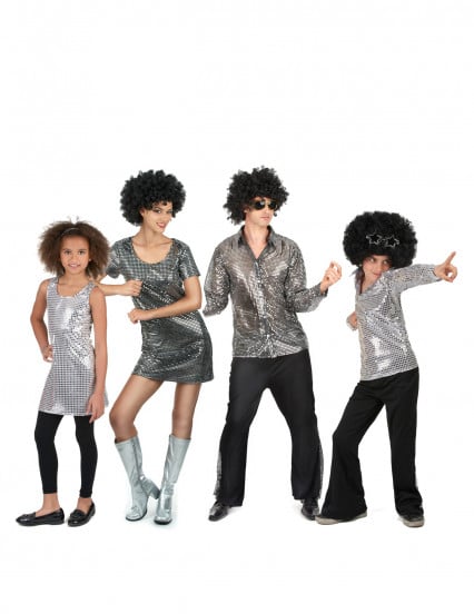 Costume famiglia disco argento 1