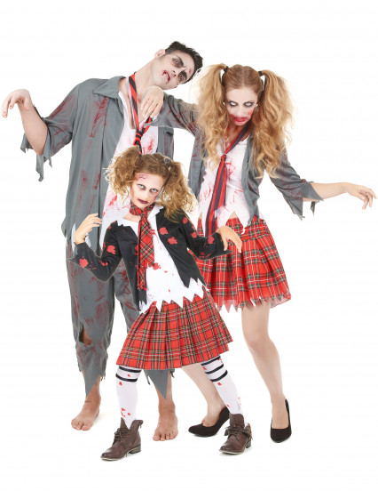 Costume da famiglia di zombie halloween 1