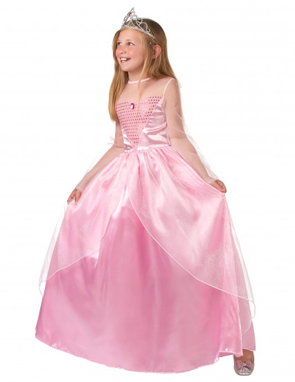 Costume principessa rosa per bambina 2