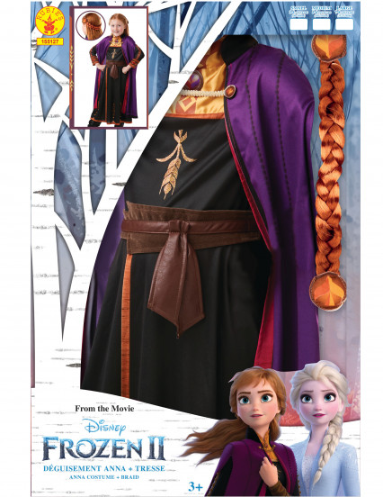 Cofanetto Costume e treccia di Anna Frozen 2™ bambina 4