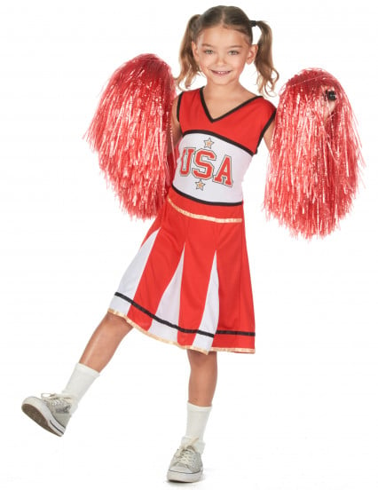 Costume da ragazza pompom usa per bambina 1