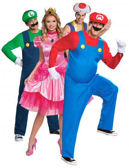 Costume di gruppo Nintendo Mario™ per adulti 1