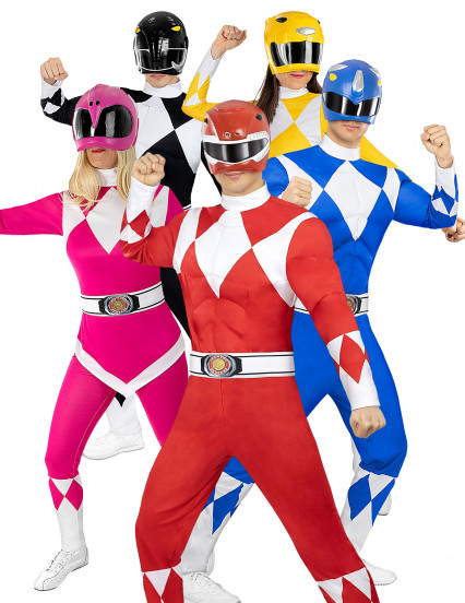 Costume di gruppo da Power Ranger™ per adulti	 1