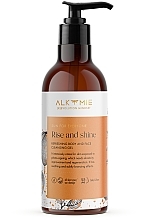 Gel de limpeza para corpo e rosto Alkemie Refreshing Body And Face Cleansing Gel Rise And Shine