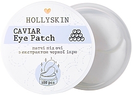 Patches com extrato de caviar preto para área dos olhos Hollyskin Black Caviar Eye Patch