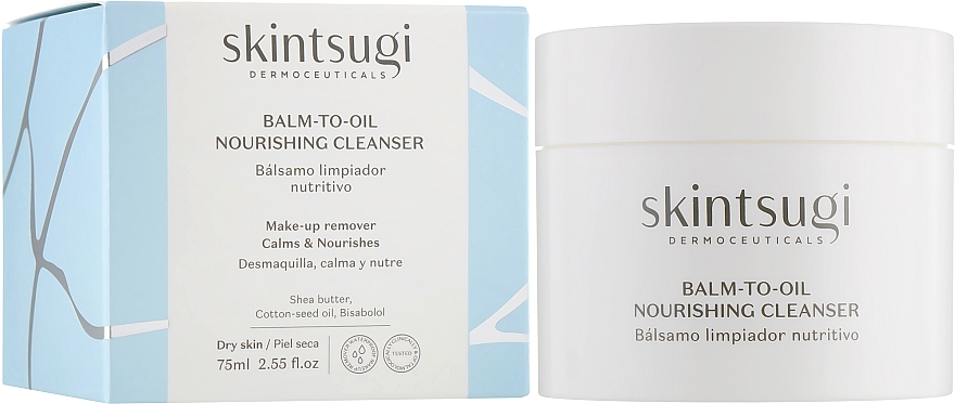 Bálsamo-óleo hidratante para rosto para rosto com limpeza profunda - Skintsugi Balm-To-Oil Nourishing Cleanser