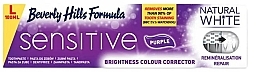 Pasta de dentes para dentes sensíveis Beverly Hills Natural White Sensitive Purple Toothpaste