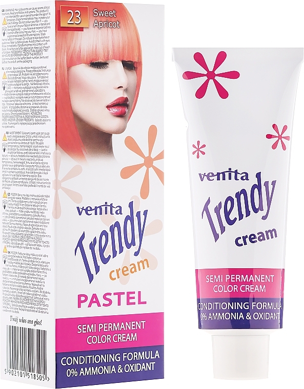 Creme de toner para coloração de cabelo - Venita Trendy Color Cream