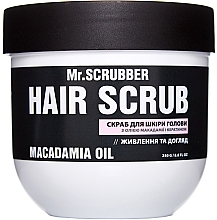 Esfoliante para couro cabeludo com óleo de macadâmia e queratina Mr.Scrubber Macadamia Oil Hair Scrub