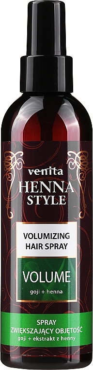 Spray modelador de cabelo "Aumento de volume" - Venita Henna Style Volumizing Hair Spray