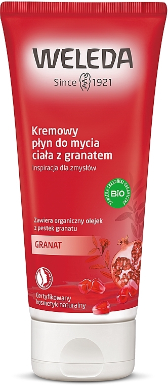 Gel de duche revitalizante de romã - Weleda Granatapfel Schonheitsdusche