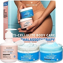 Conjunto "Anti-celulite" Hollyskin Thalassotherapy Firming Body (b/cr/250 ml + b/wrap/250ml + b/scrub/250ml)