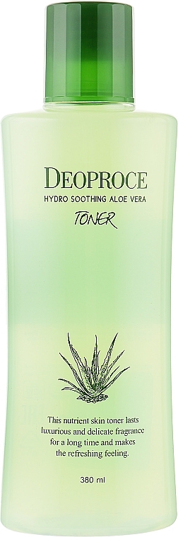 Toner hidratante com aloe vera, ácido hialurónico e extratos vegetais - Deoproce Hydro Soothing Aloe Vera Toner