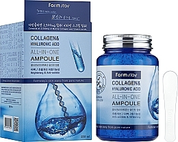 Sérum em ampola com colágeno e ácido hialurónico FarmStay Collagen & Hyaluronic Acid All-In-One Ampoule