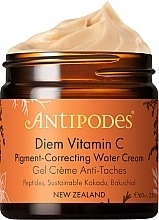 Creme facial contra manchas pigmentadas com vitamina C Antipodes Diem Vitamin C Pigment-Correcting Water Cream