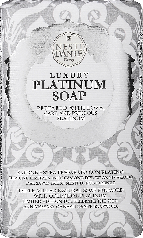 Sabão "Platinado" - Nesti Dante Luxury Platinum Soap 70th Anniversary 