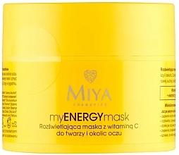 Máscara facial iluminadora com vitamina C Miya Cosmetics myENERGYmask Brightening Mask